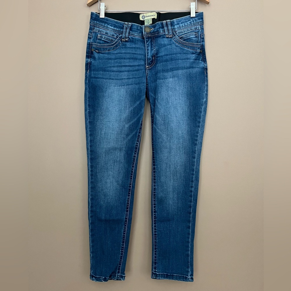 {Democracy} Ab Technology Skinny Jeans in Blue - Womens 6
